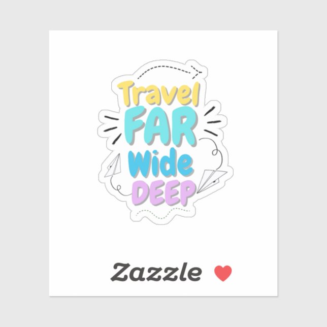 Travel Quote Sticker  Klistermärken (Ark)