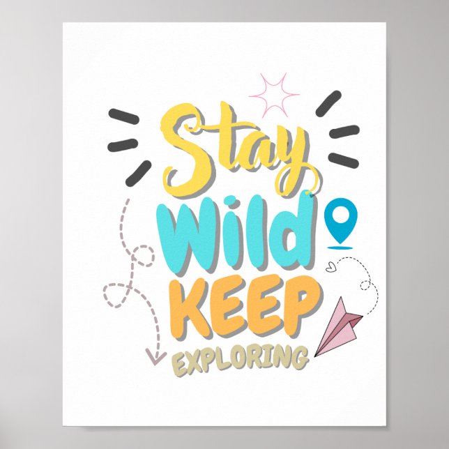 Travel Quote Wall Art  Poster (Framsidan)