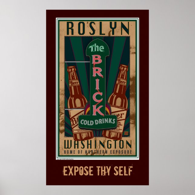 TRAVEL-Roslyn WA Poster (Framsidan)