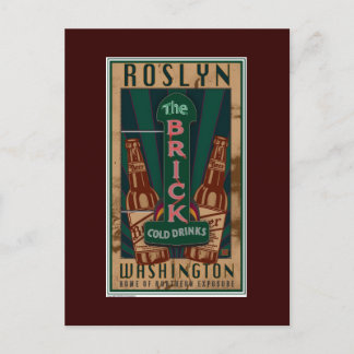 TRAVEL-Roslyn WA- Vykort