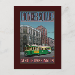 TRAVEL-Seattle-Pioneer Square- Vykort