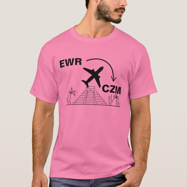 Travel Shirt till Cozumel Mexiko T Shirt (Framsida)