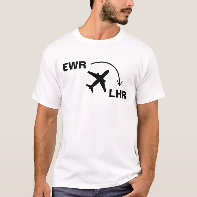 Travel Shirt till London England T (Framsida)
