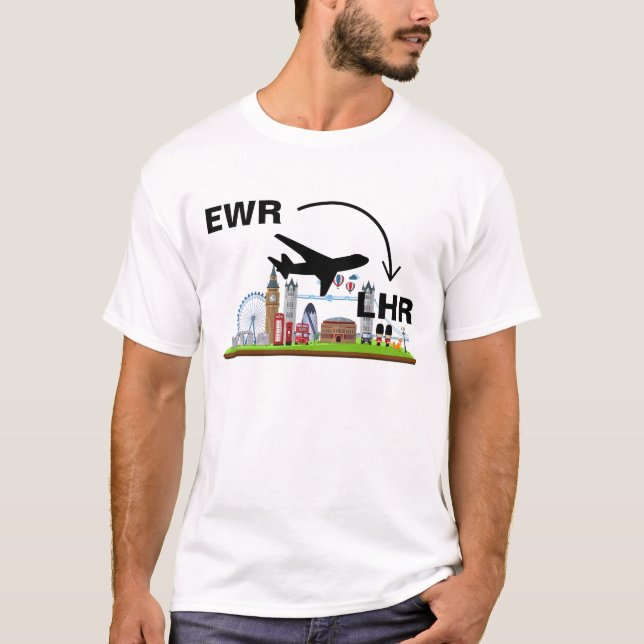 Travel Shirt till London England T Shirt (Framsida)
