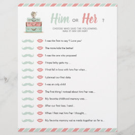 Travel Shower Theme Baby Möhippa Him eller hennes