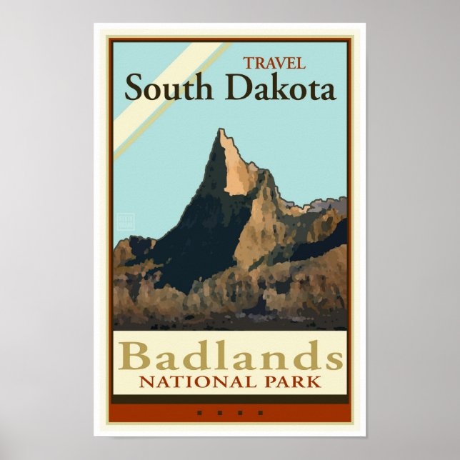 Travel South Dakota Poster (Framsidan)
