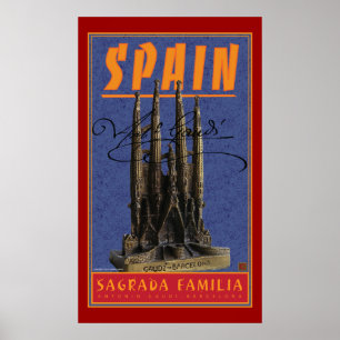 TRAVEL-Spanien-Gaudi Poster