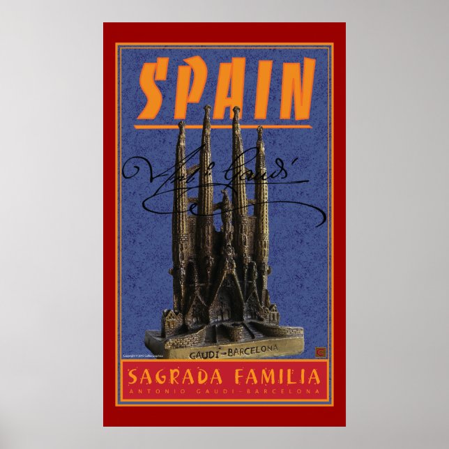 TRAVEL-Spanien-Gaudi Poster (Framsidan)