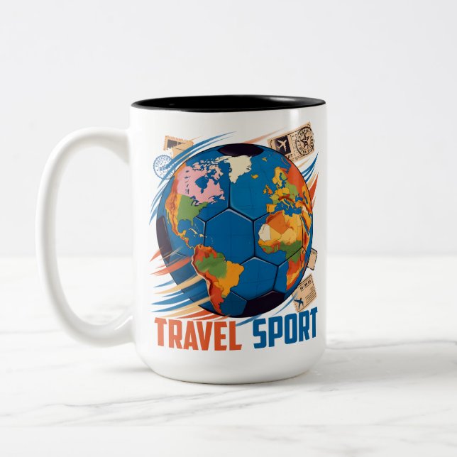 Travel sports Två-Tonad mugg (Vänster)