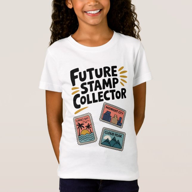 Travel Tee Airport wear Future Stamp Collector (Framsida)