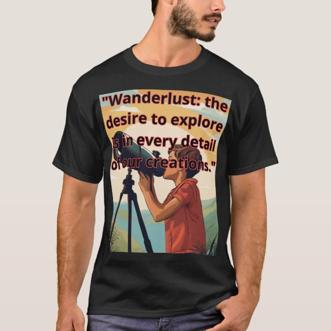 "Travel the world through designs that capture the T Shirt (Framsida)