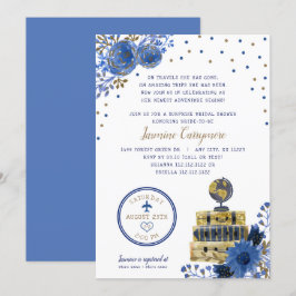 Travel thema inbjudningskort för möhippan