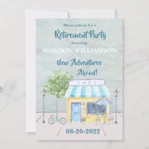 Travel Theme Pension Party Inbjudningar