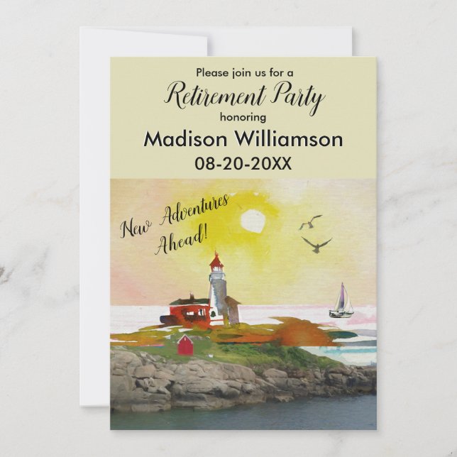 Travel Theme Pension Party Inbjudningar (Framsida)