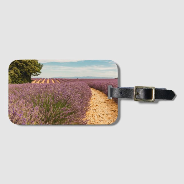 Travel ThLED Gift med Lavender Photo Bagagebricka (Framsida horisontal)