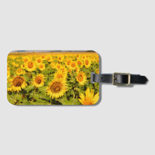 Travel ThLED Gift med solrosfoto Bagagebricka