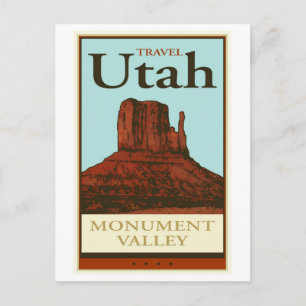 Travel Utah Vykort