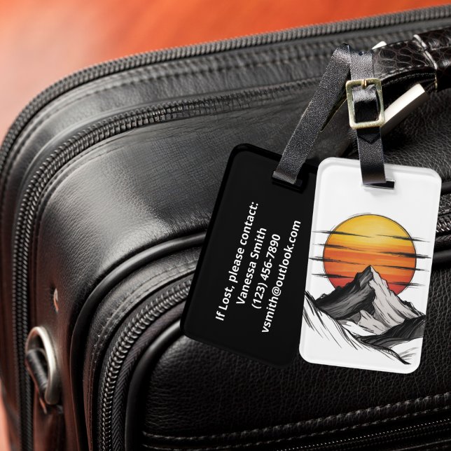 Travel Vacation Äventyr Mountain Cloud Landskap Bagagebricka (Skapare uppladdad)