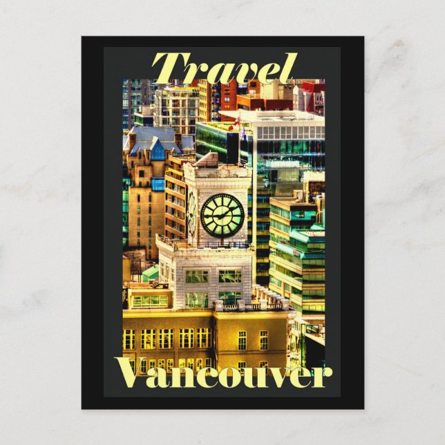 Travel Vancouver, BC, Canada Vykort (Framsida)