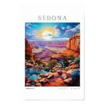 Travel wall art Sedona Arizona ökenvägg art