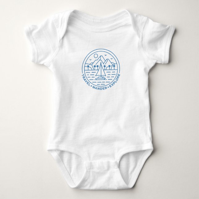 Travel Wander Explore T Shirt (Framsida)