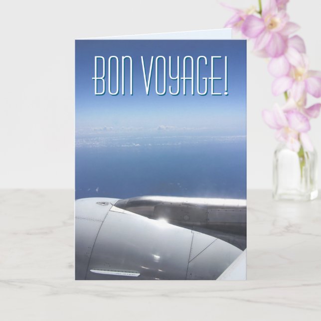 Travel Wanderlats Window Seat Bon Voyage Kort (Orkide)