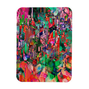 Travel World Abstrakt City Byggnad Skyline Magnet