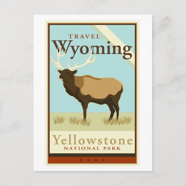 Travel Wyoming Vykort (Framsida)