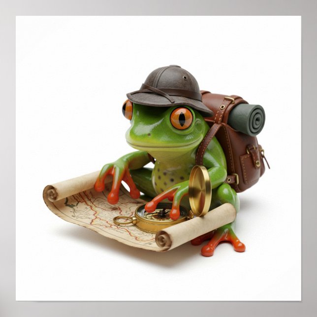 Traveler Frog Graphic Poster (Framsidan)