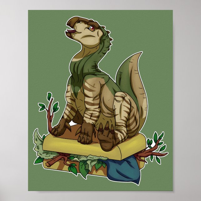 Traveling Dinosaur Poster (Framsidan)