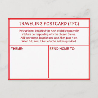 TRAVELING POSTCARD (TPC) VYKORT