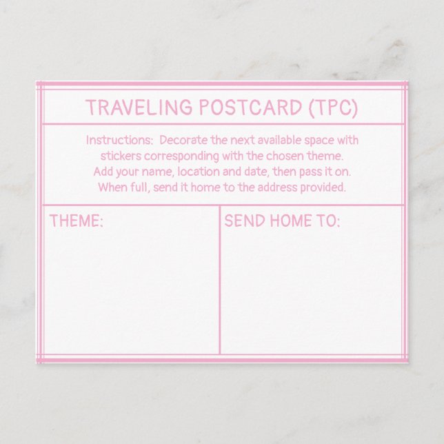 TRAVELING POSTCARD (TPC) VYKORT (Framsida)