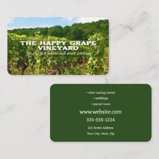 Traveling Vineyard Visitkort