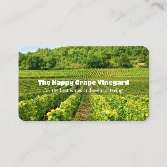 Traveling Vineyard Visitkort (Framsida)