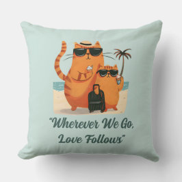 Travelling Cat Love Moment Kudde