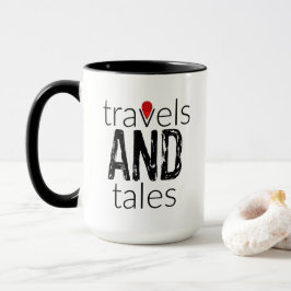 Travels and Tales Logotyp Mugg med kanalvärdar