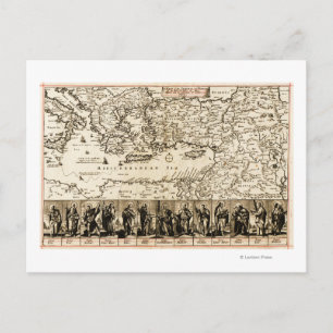 Travels of the Apostle PaulPanoramic Karta Vykort