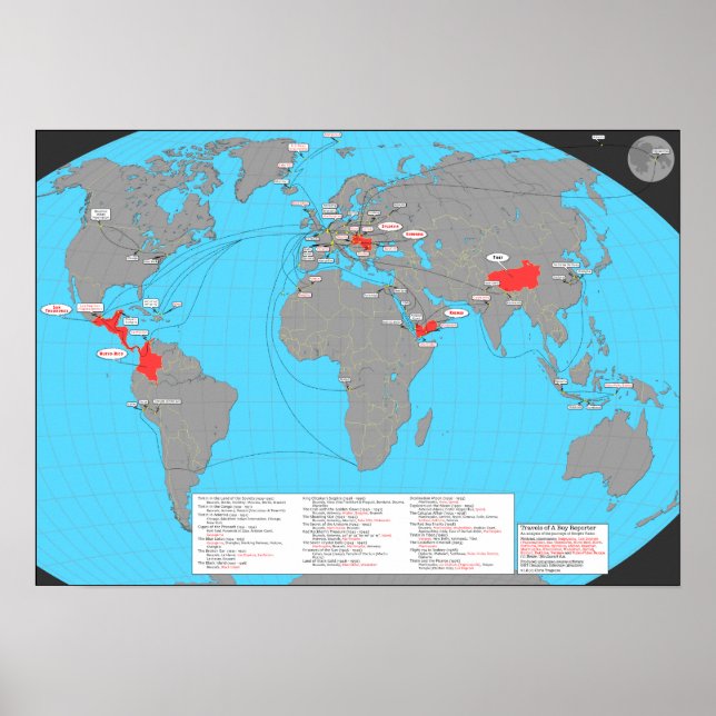 Travels of the Boy Reporter Poster (Framsidan)