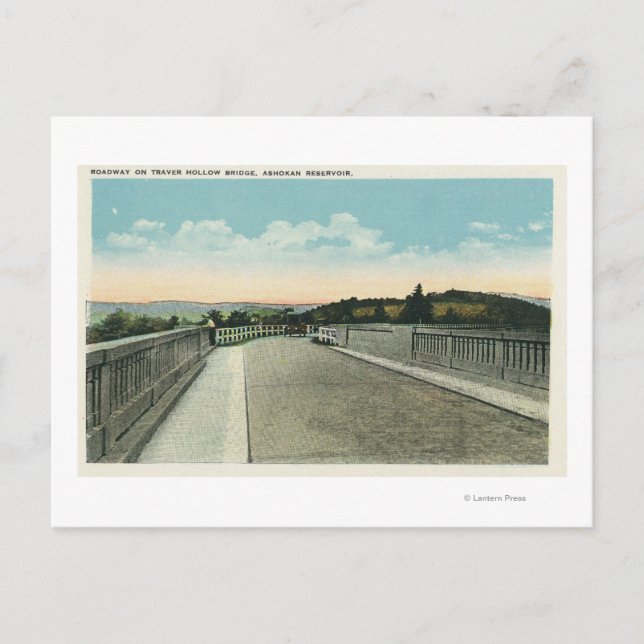 Traver Hollow Bridge Roadway-vy Vykort (Framsida)
