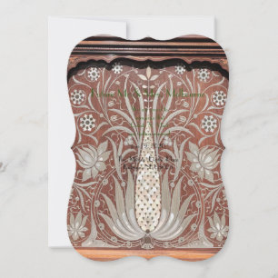 Träverk av art nouveau, vackert original, klockträ spara datumet