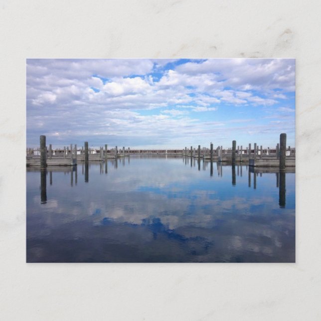 Traverse City Clinch Park Marina Postcard Vykort (Framsida)
