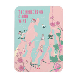 Traverse City Cloud Vin Bachelorette Magnet