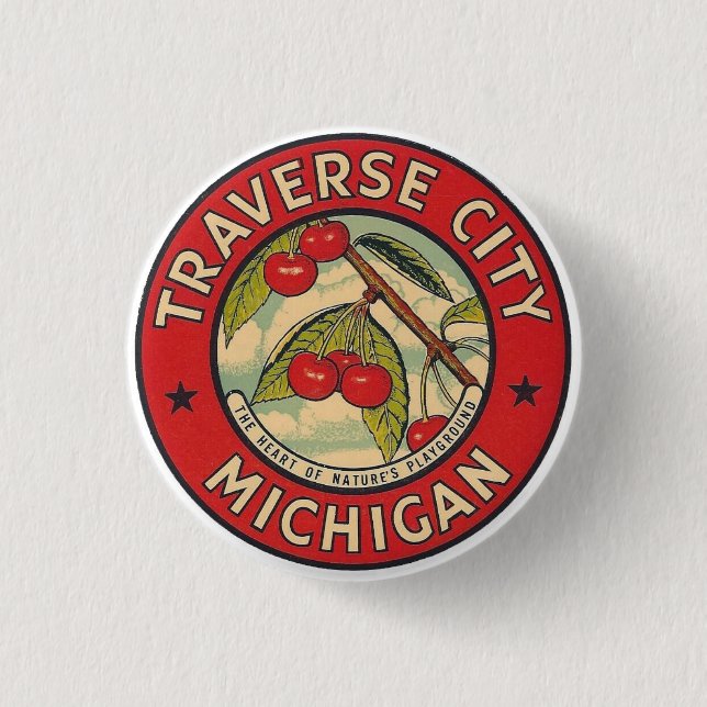 Traverse City, Michigan Knapp (Framsida)