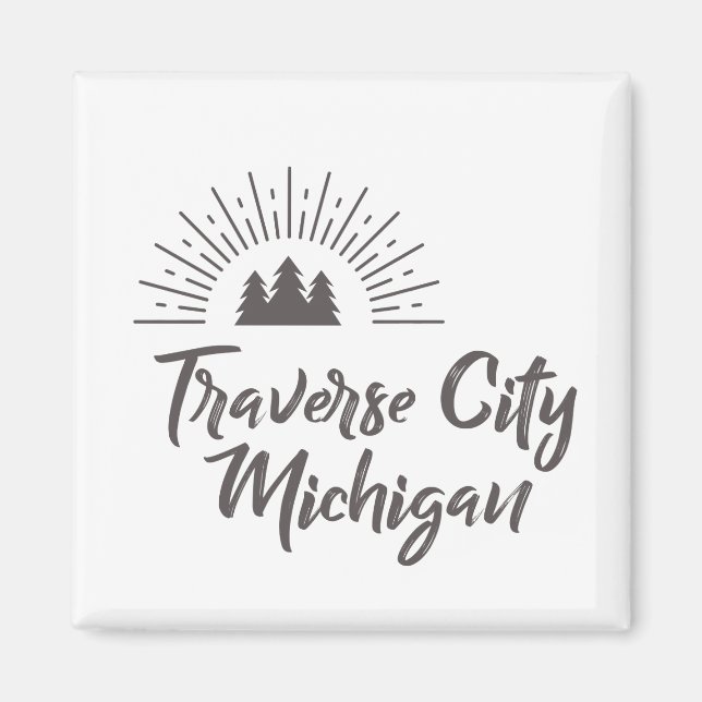 TRAVERSE CITY MICHIGAN MAGNET (Framsidan)