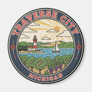 Traverse City Michigan Resor Magnet