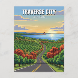 Traverse City Michigan Travel Vykort
