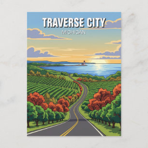 Traverse City Michigan Travel Vykort