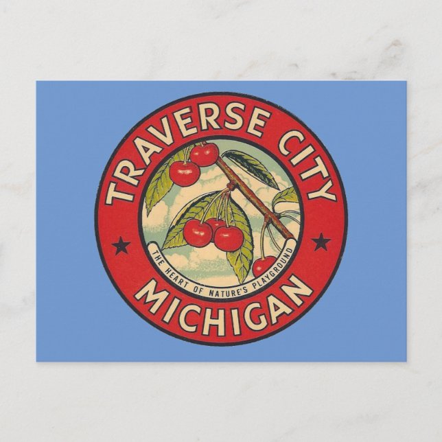 Traverse City, Michigan - vykort (Framsida)