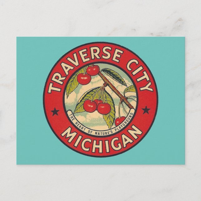 Traverse City, Michigan -  Vykort (Framsida)