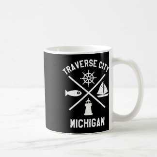 Traverse City Northern Michigan Tee Sailing Boatin Kaffemugg